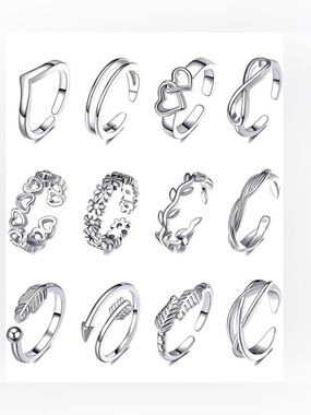 💎 NEW 💎 Silver Toe Ring Set 💎
